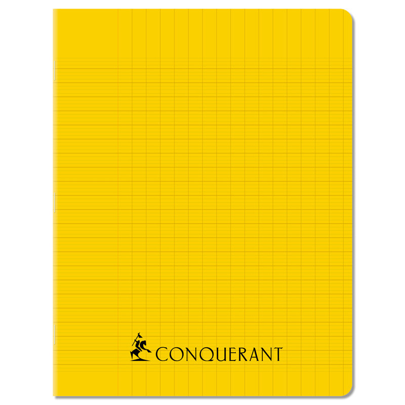CAHIER PP JAUNE 17X22 96P SEYES 70G PIQURE